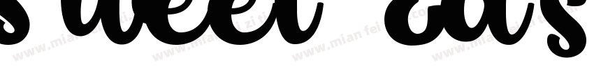 Sweet Easy Personal Use字体转换